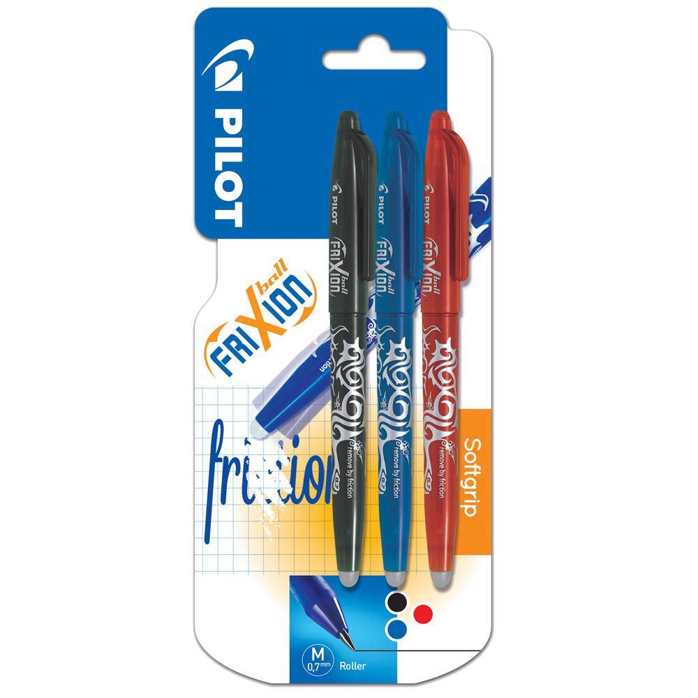 Stylo roller Frixion Ball coloris assortis x 3