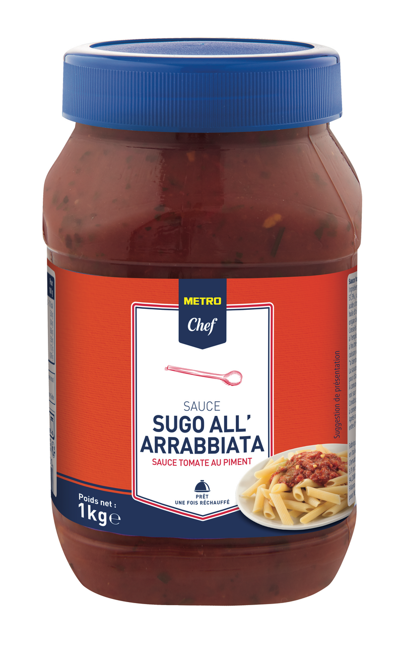 METRO Chef Sauce Sugo Arrabbiata tomate au piment 1 kg
