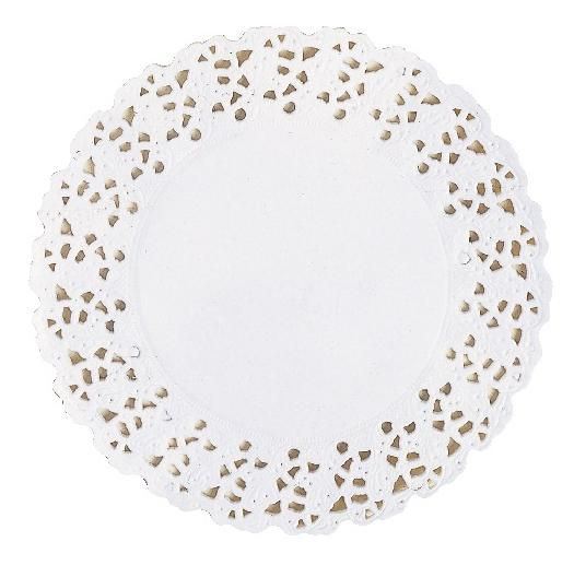Dentelle ronde blanc 18 cm x 250
