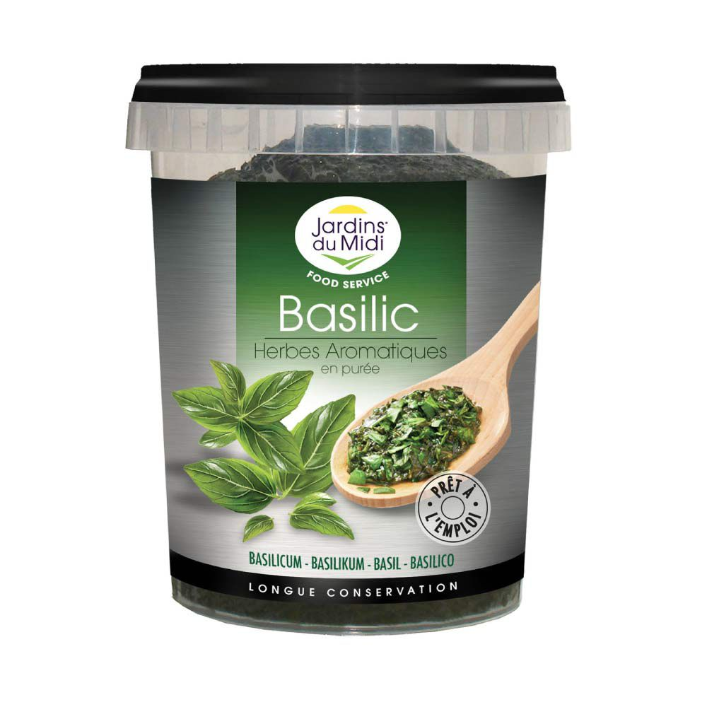 Jardins du Midi Purée de basilic Italie 450 g