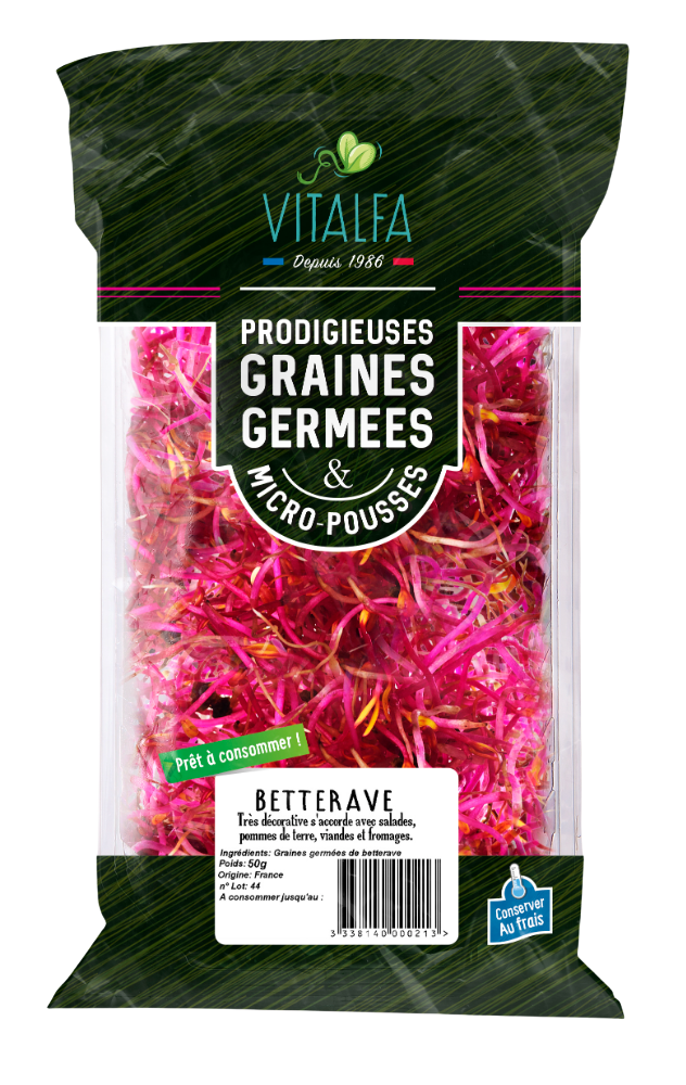 Micro pousse de betterave Vitalfa France 50 g