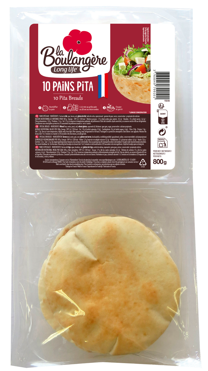 La Boulangere Pain pita x10 - 800g