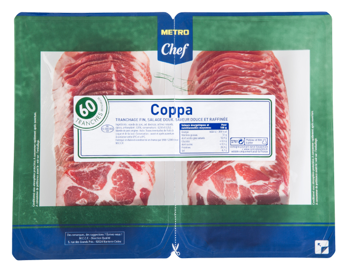METRO Chef Coppa italienne 60 tranches 2 x 250 g