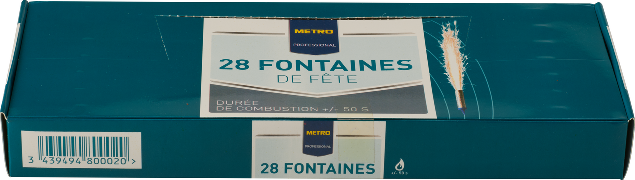 METRO PROFESSIONAL Fontaine de fête 50 secondes x 28