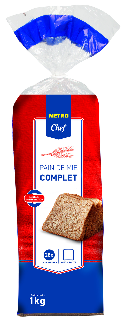 METRO Chef Pain de mie complet 1 kg
