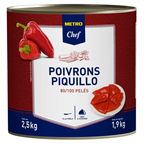 METRO Chef Poivron del piquillo pelé boîte 3/1 - 2.5 kg 