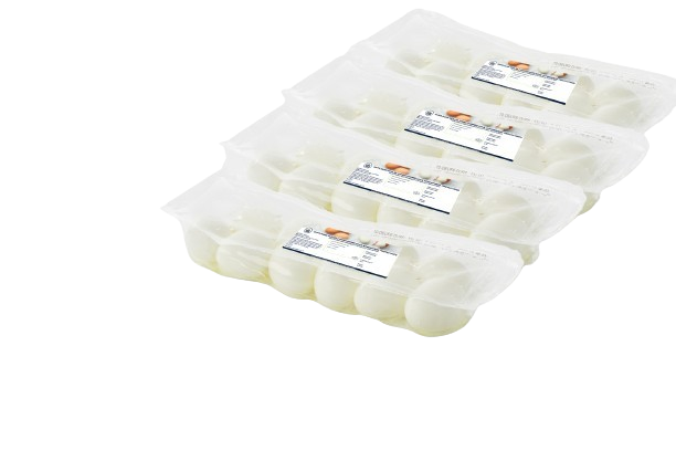 OVOTEAM Oeufs durs écalés plaque 4 x 10 pièces