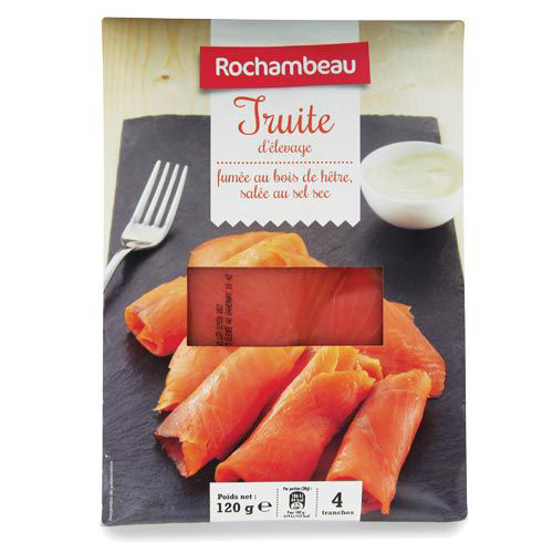 Rochambeau Truite fumée 4 tranches 120 g
