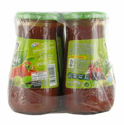 Panzani Sauce olives et basilic aux tomates fraîches 6 x 400 g
