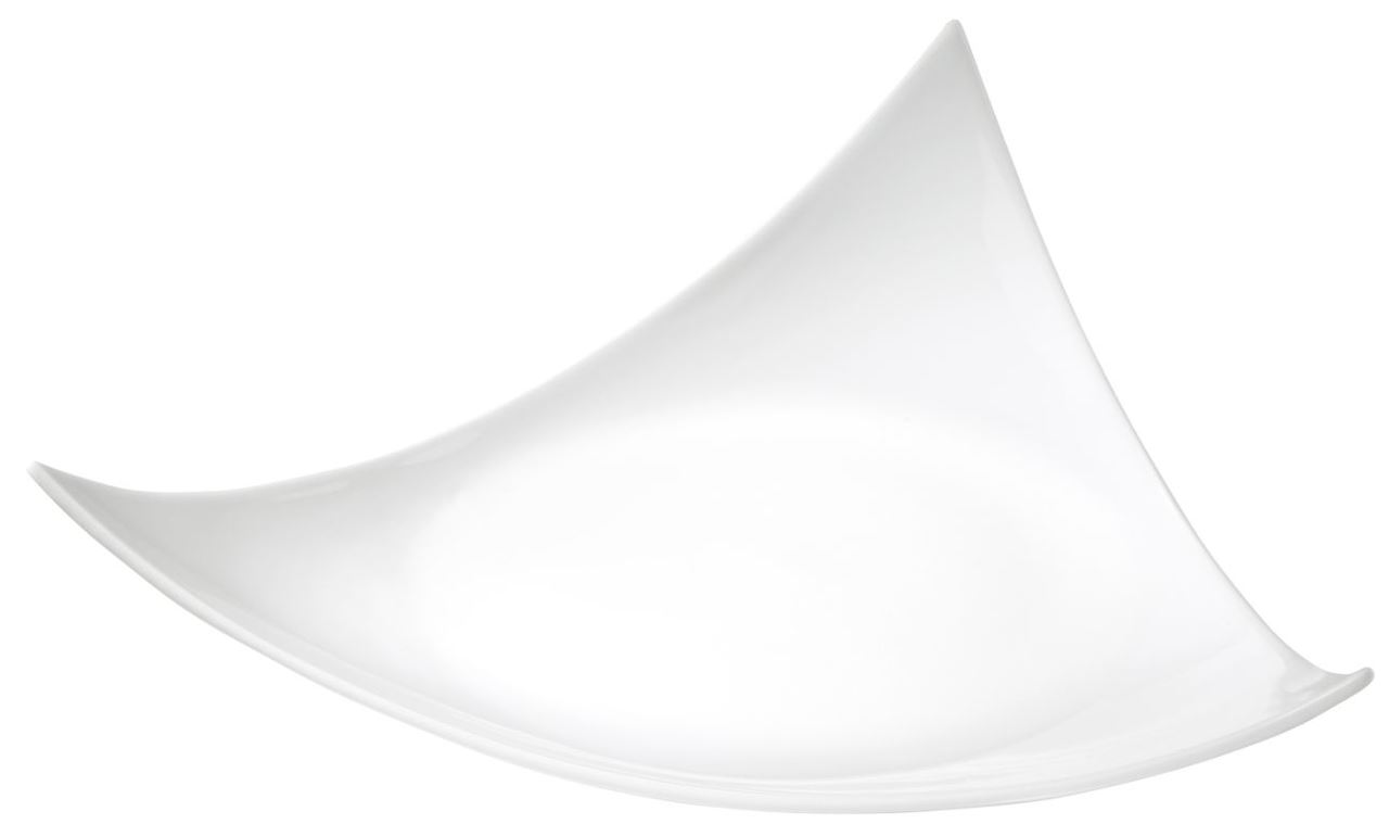 Assiette plate triangle Marianne blanc 30 cm Pillivuyt