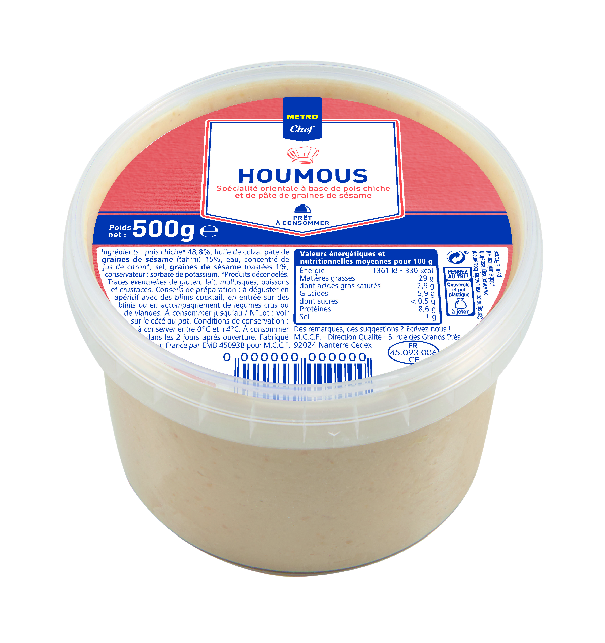 METRO Chef Houmous 500 g