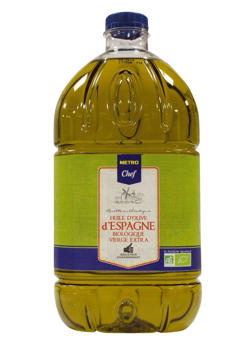 METRO Chef Huile d'olive vierge extra BIO 3 L