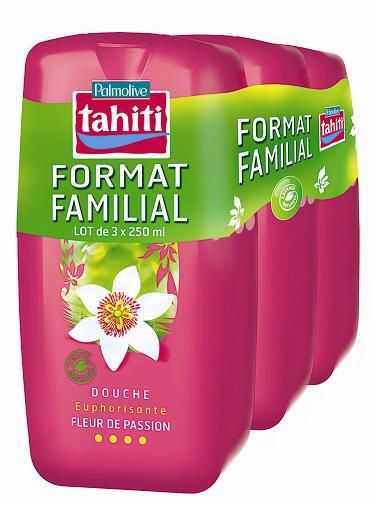 Gel douche fleur de passion 250 ml x 3 Tahiti