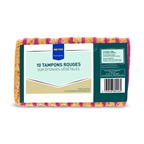 METRO PROFESSIONAL Tampon rouge sur éponge x 10