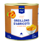 METRO Chef Oreillons d'abricot au sirops léger en boîte 3/1 2.6 kg