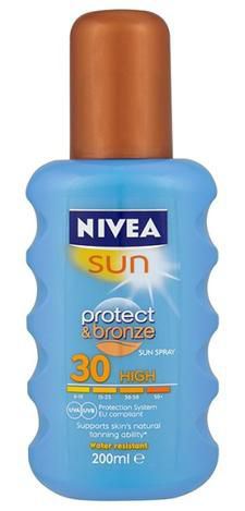 Spray Protect et Bronze FPS 30+ Nivea Sun