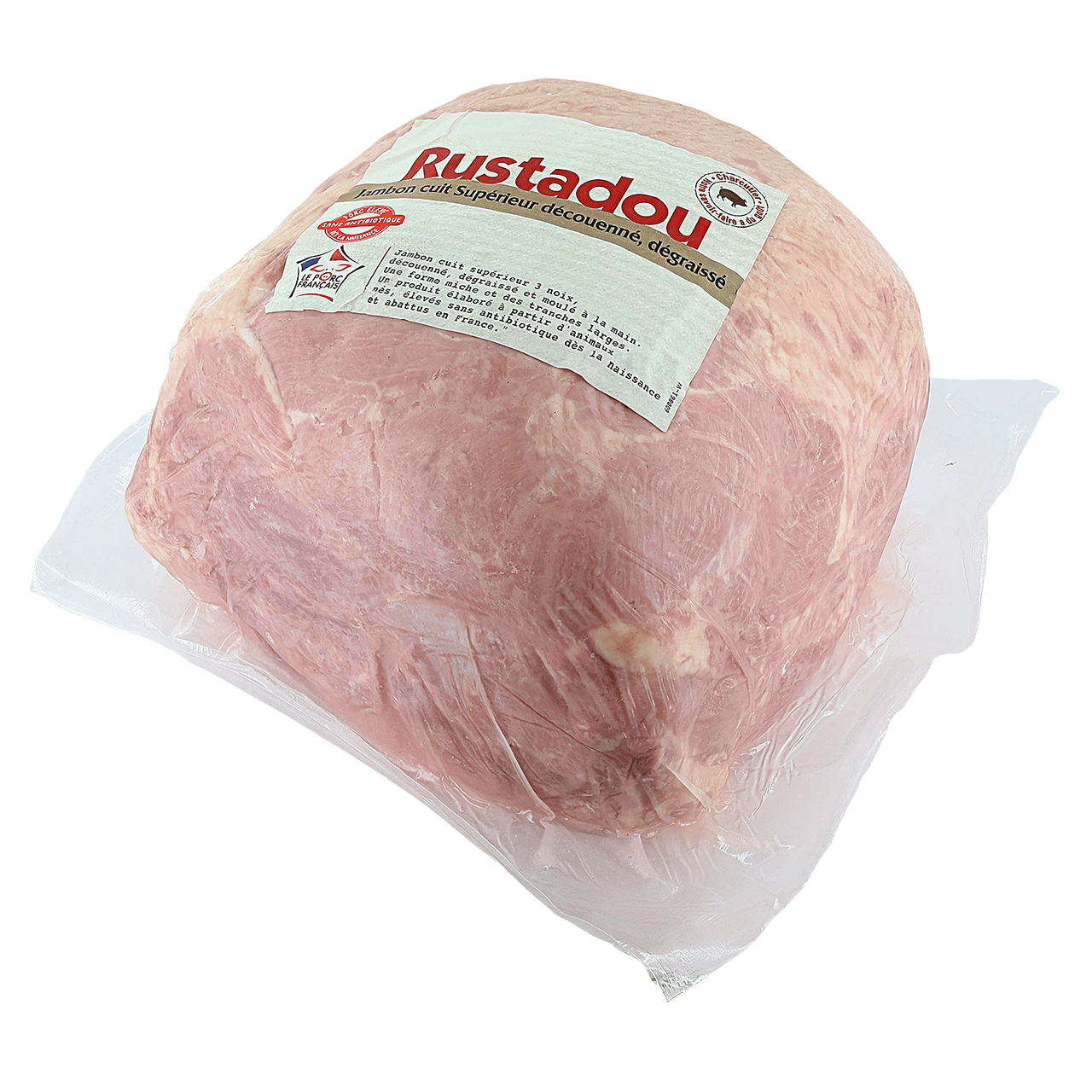 Rustadou Jambon cuit supérieur VPF découenné dégraissé