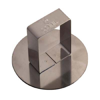 Poussoir inox rond 7.3 cm Gobel