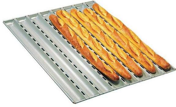 Plaque aluminium 5 baguettes 60 x 40 cm Matfer