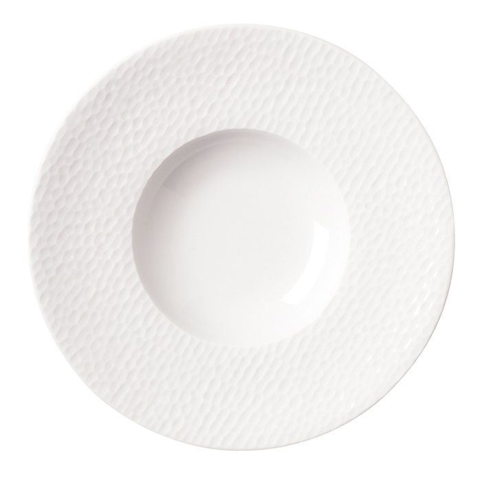 Assiette creuse Aqua blanc 27.5 cm Apilco