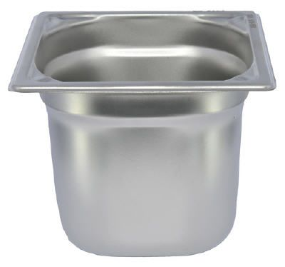 METRO PROFESSIONAL Bac gastro inox GN 1/6 H.15 cm plein sans anses
