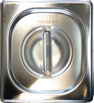 METRO PROFESSIONAL Couvercle bac gastro inox GN 1/6 avec poignée
