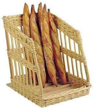Présentoir à pain osier debout incliné H.50 x Diam.40 cm Vannerie de Villaines