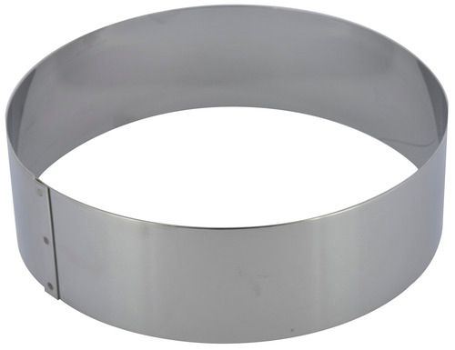 Cercle à vacherin inox rond 20 cm H.6 cm Gobel