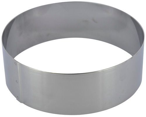 Cercle à vacherin inox rond 18 cm H.6 cm Gobel