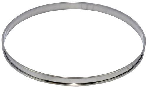 Cercle à tarte inox rond 30 cm H. 2 cm Gobel