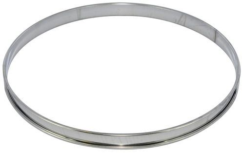 Cercle à tarte inox rond 28 cm H. 2 cm Gobel
