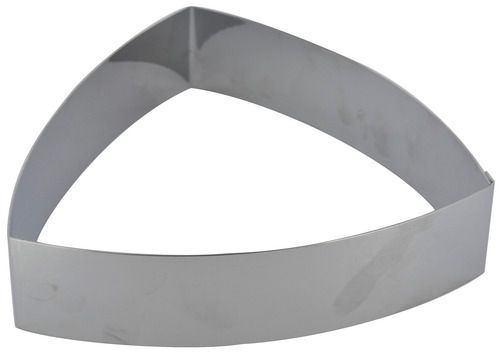 Cercle à mousse inox triangle bombé 19 cm H.2 cm Gobel