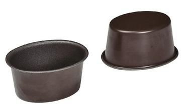 Moule anti-adhérent dariole ovale 7.5 cm x 6 Gobel