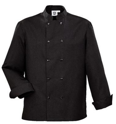 Veste de cuisine noire manches longues H-Line L