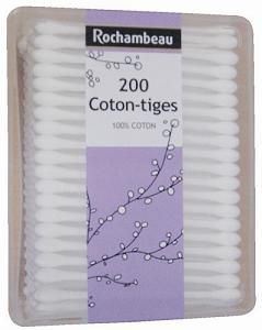 Coton-tiges x 200 (vendu par 6) Rochambeau