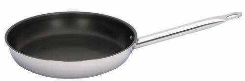 Poêle inox anti-adhésive 28 cm