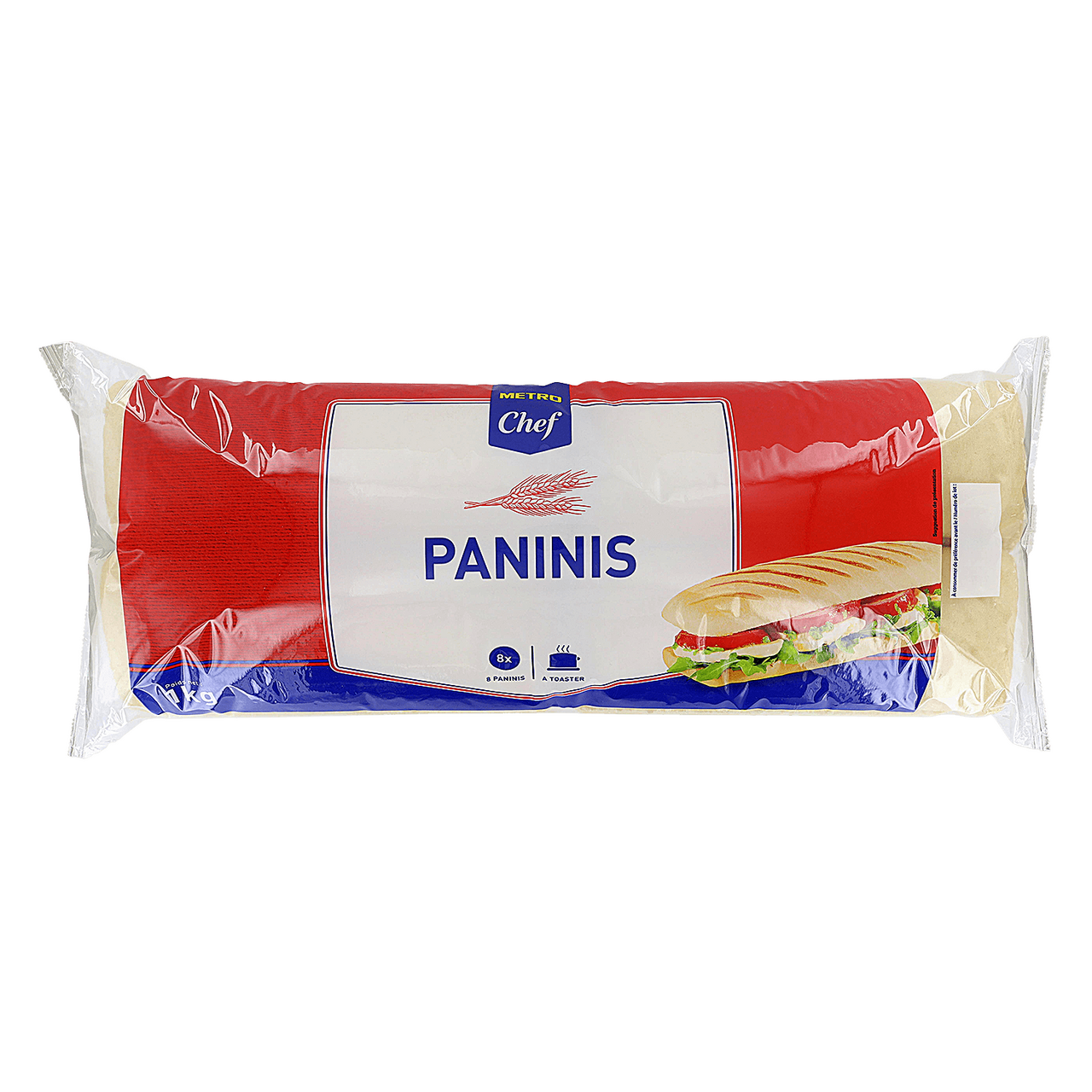 METRO Chef Panini pré découpé 8 x 125 g