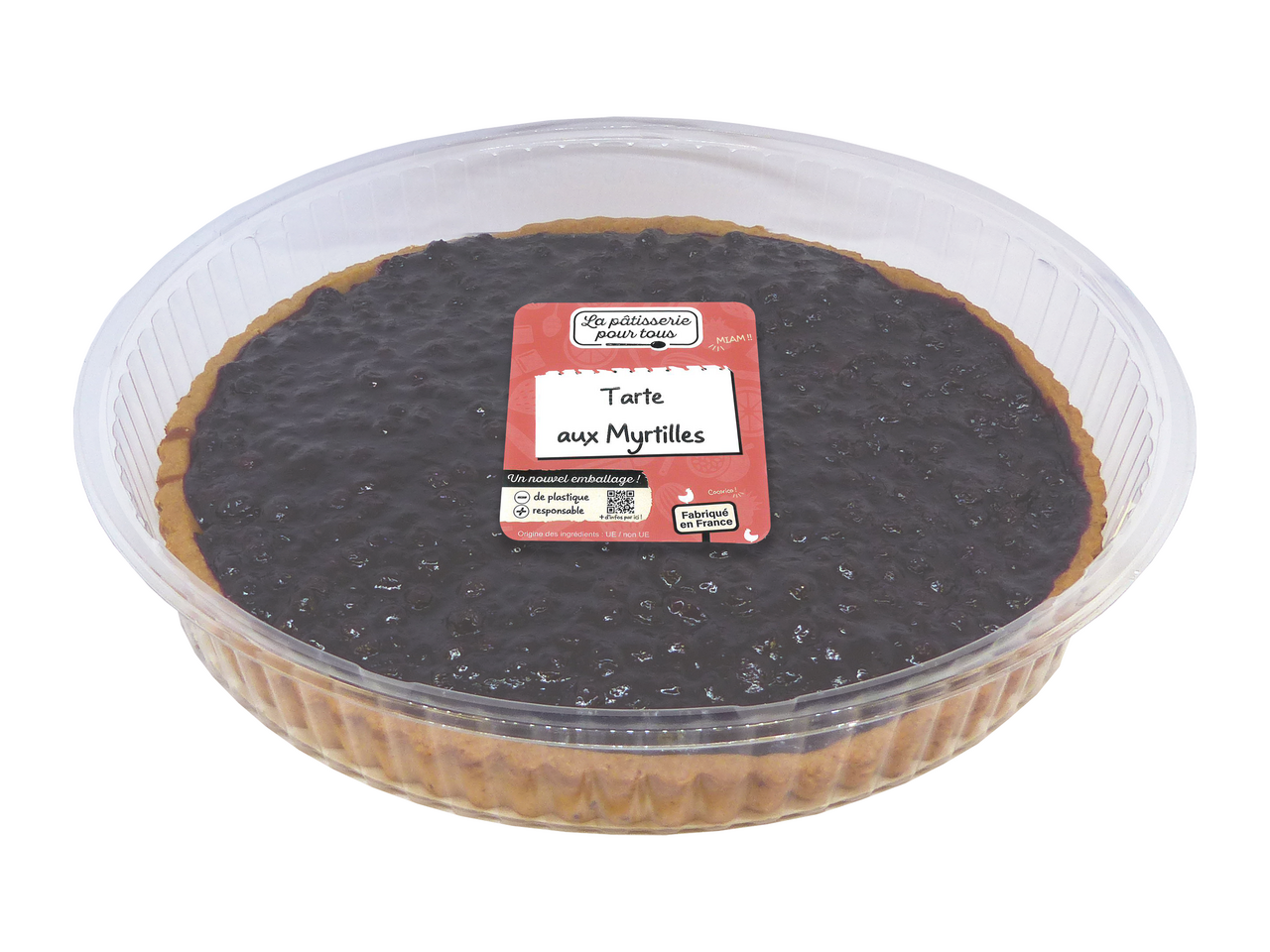 Tartefrais Tarte aux myrtilles sauvages 1 kg