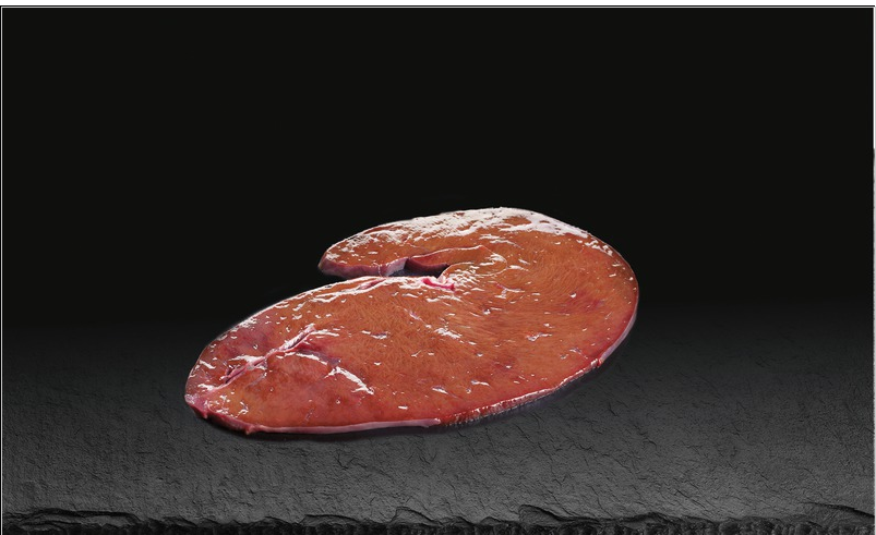 Foie de veau entier veau élevé et abattu en France
