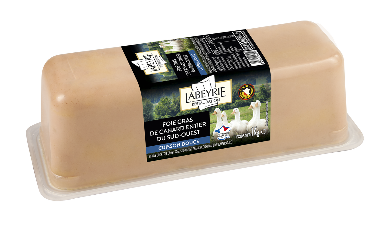 Labeyrie Foie gras de canard entier du Sud-Ouest 1 kg