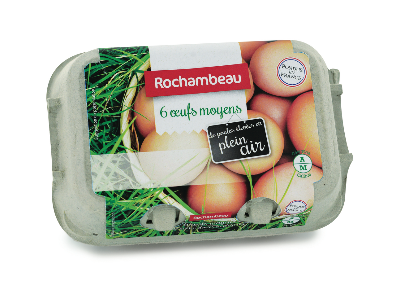 Rochambeau 6 Oeufs calibre moyen plein air