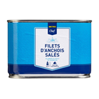 METRO Chef Filets d'anchois allongés à l'huile boîte 4/4 800 g