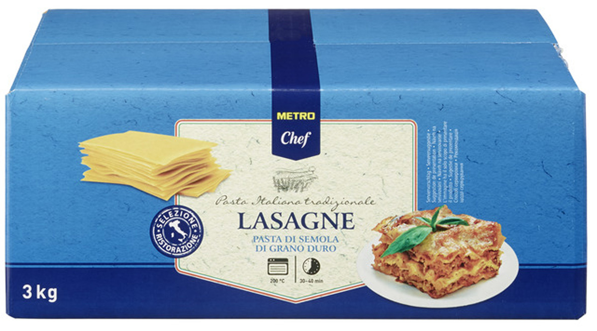 METRO Chef Lasagnes 3 kg