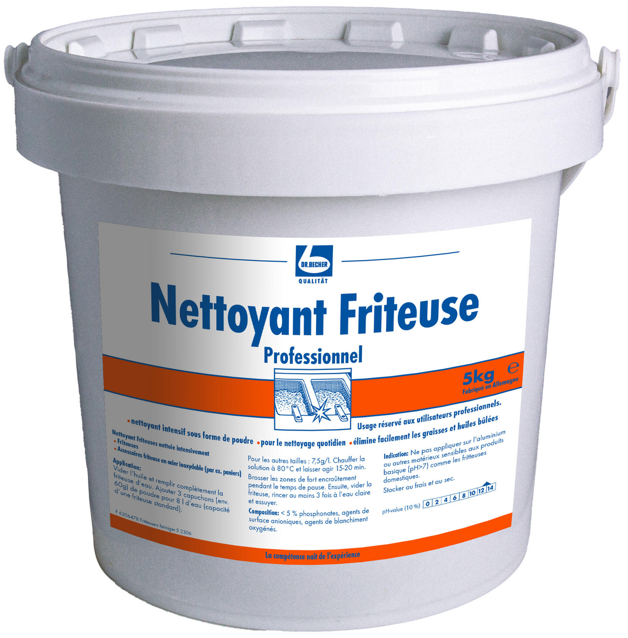 DR.BECHER Nettoyant friteuse professionnel 5 kg