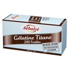 Sebalce Gélatine titane 200 feuilles 1 KG