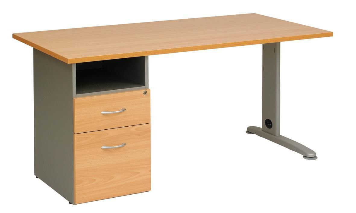 Bureau opérationnel Scénario merisier 140 cm