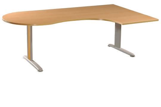 Bureau opérationnel Scénario hêtre L.200 cm