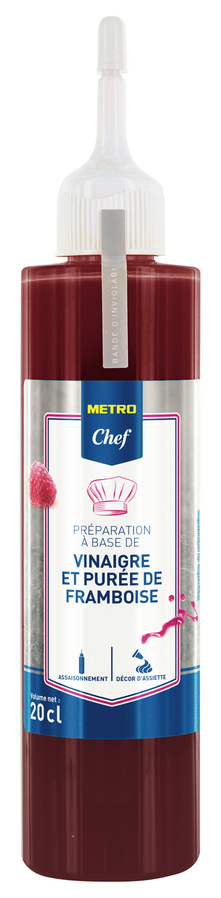 METRO Chef Préparation à base de vinaigre et purée de framboise 20 cl