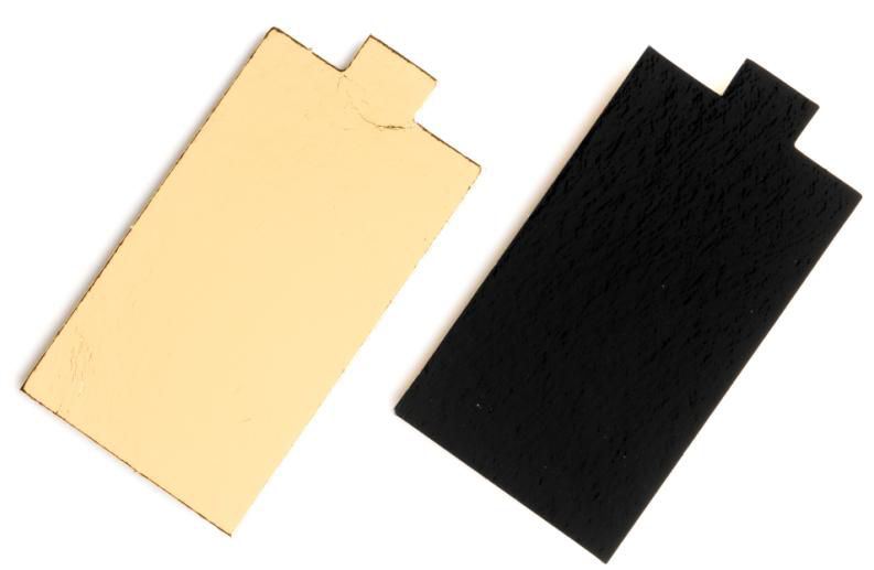 Rectangle or et noir 9.5 x 5.6 cm (vendu par 200)