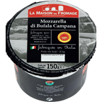 LA MAISON DU FROMAGE Mozzarella di Bufala AOP 23% MG pot150 g